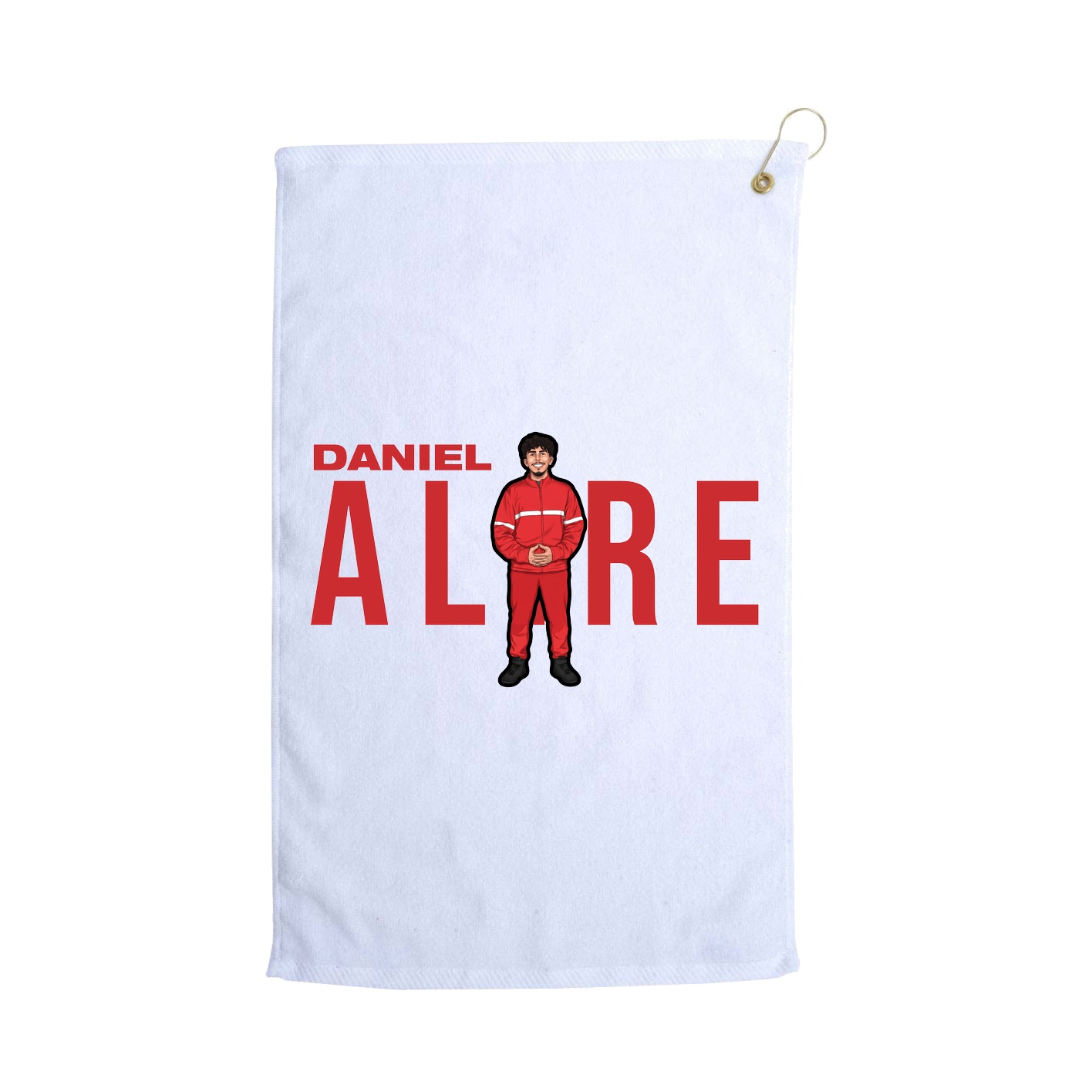 Golf Towel — Player Name in White