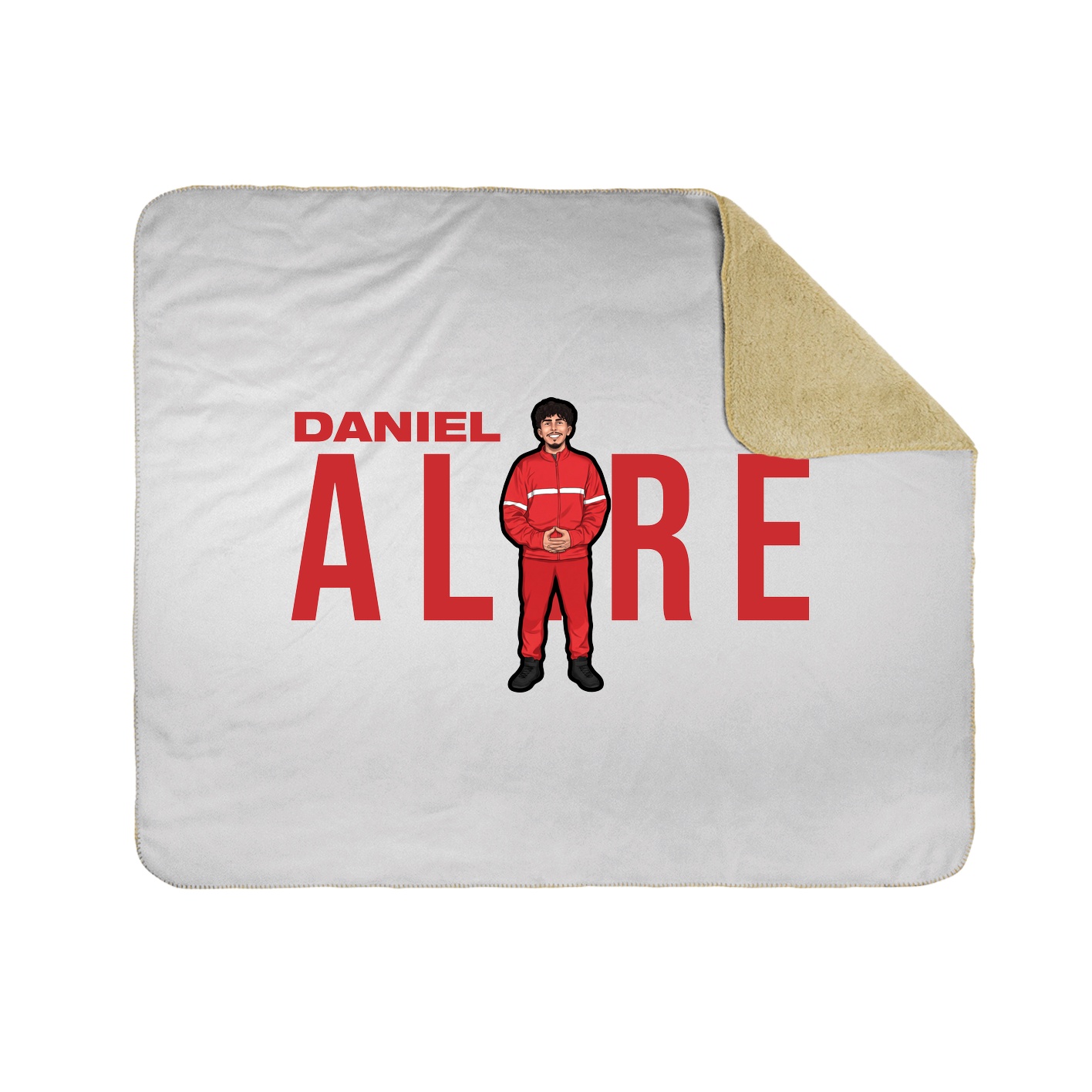 Throw Blanket — Player Name in White