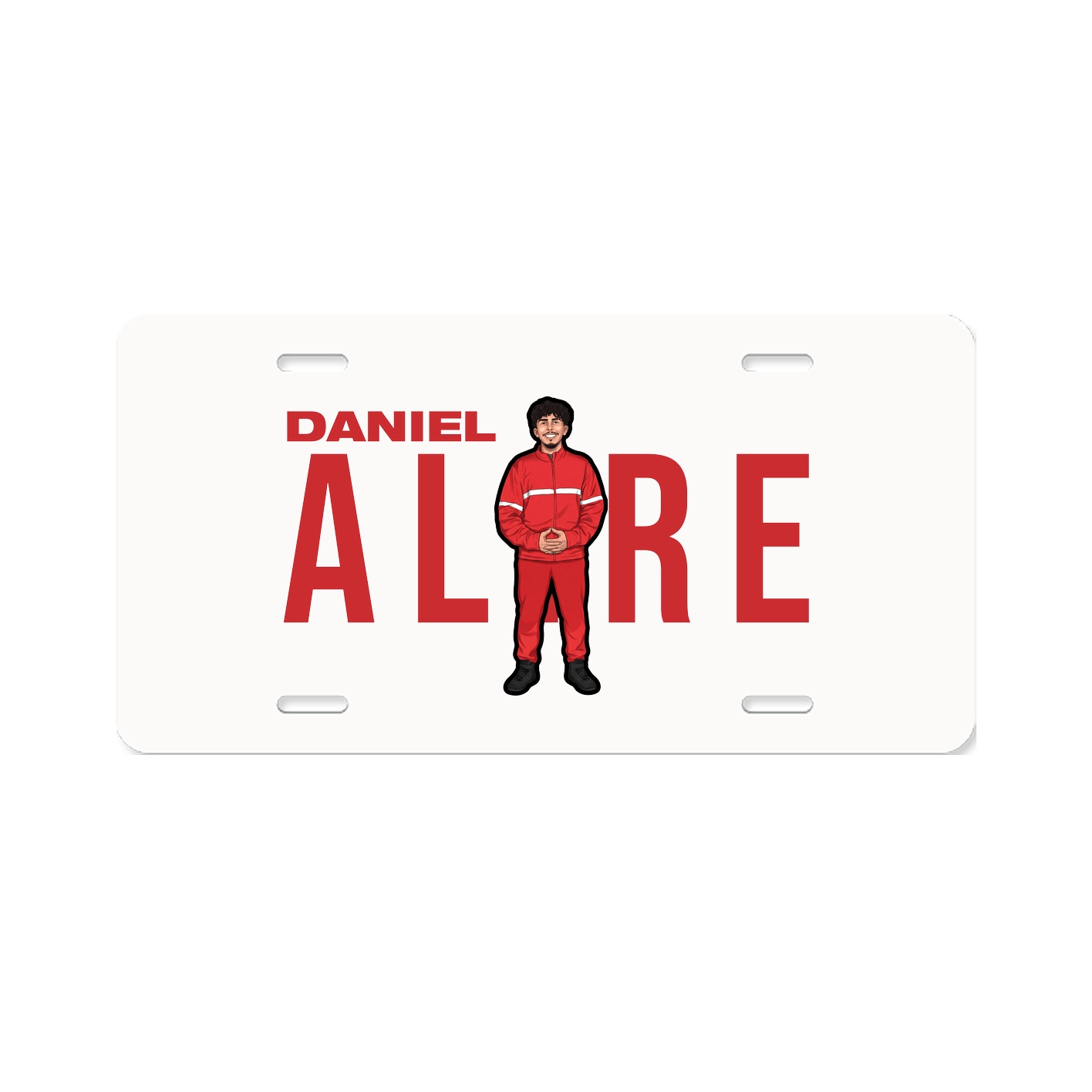 License Plate — Player Name in Classic