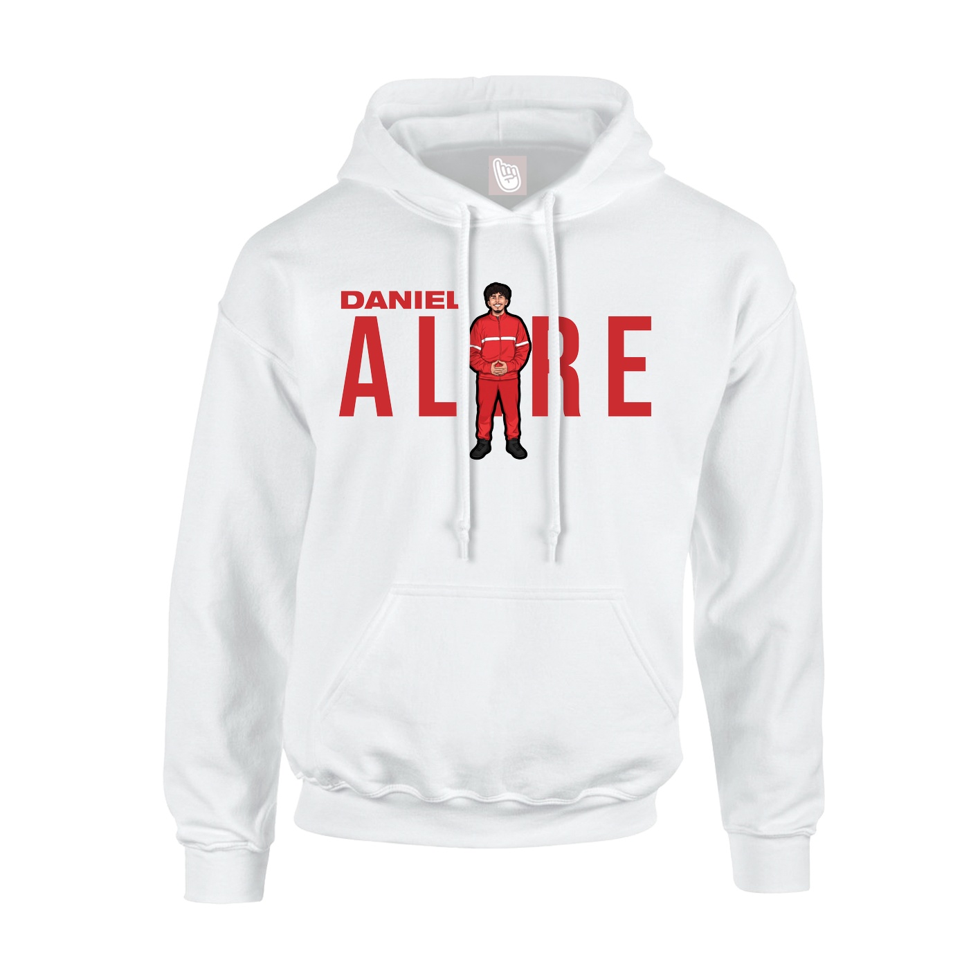 Youth Hoodie — Player Name in White