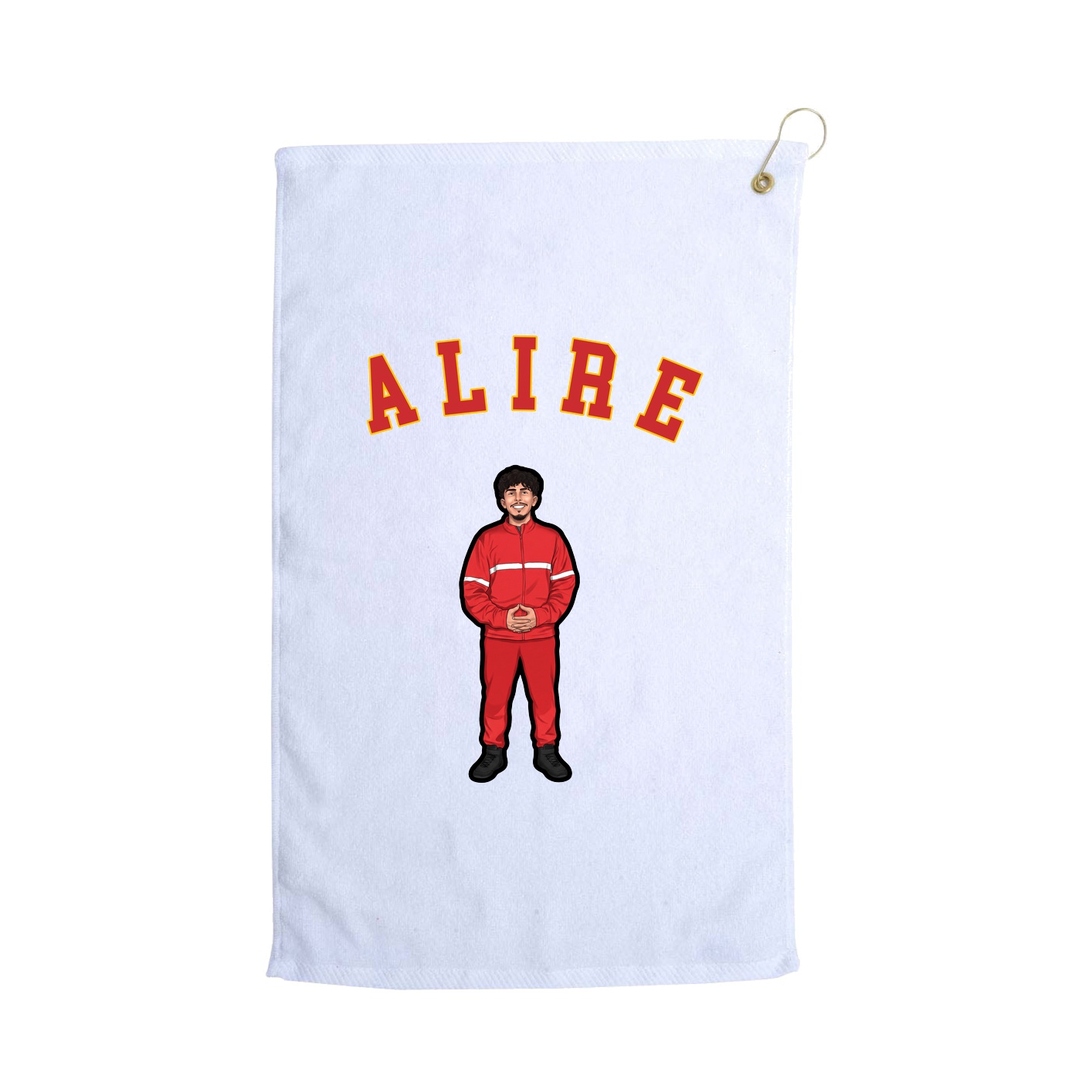 Golf Towel — Shirsey Arch in White