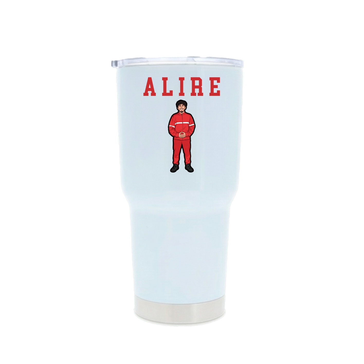 30oz Stainless Steel Tumbler — Shirsey in White