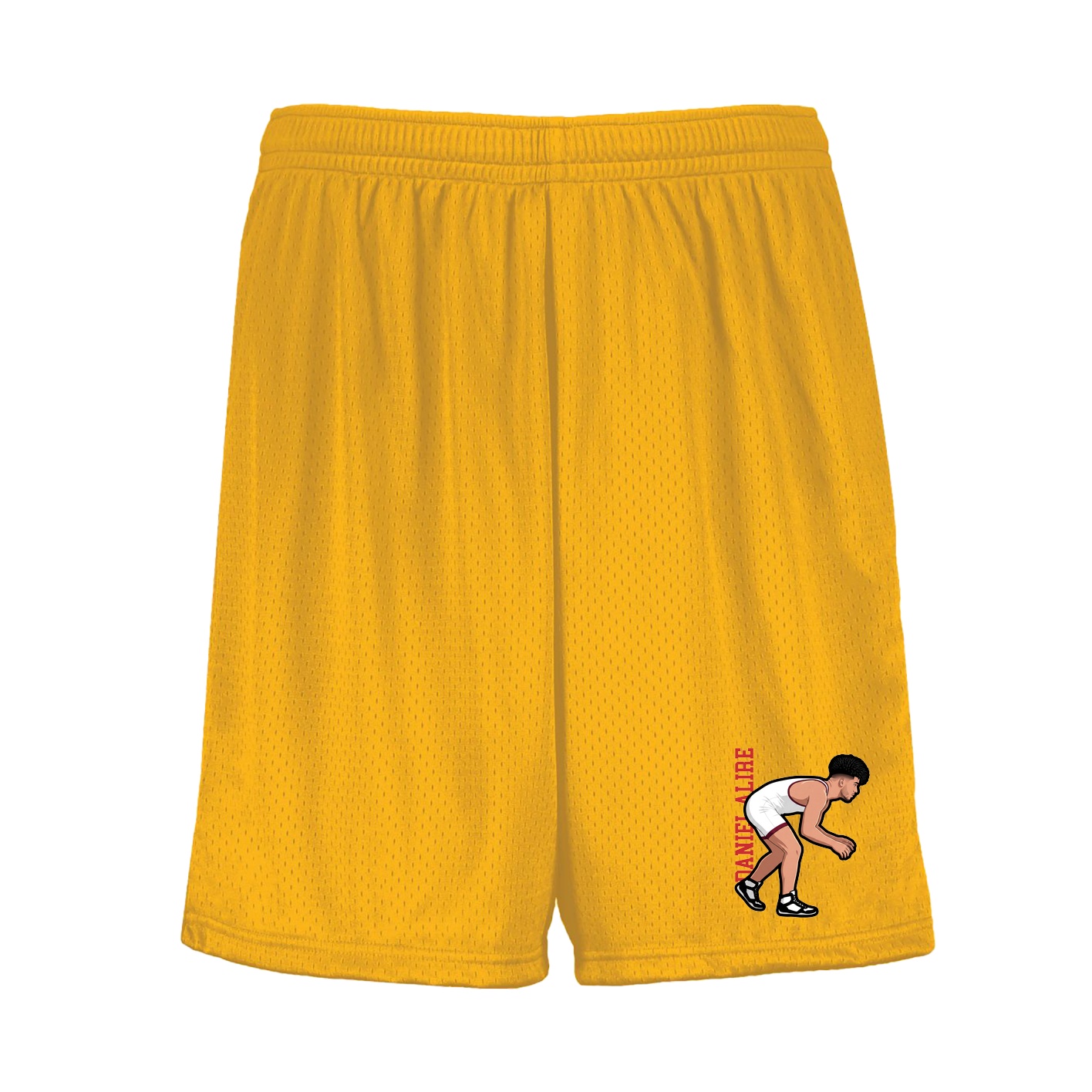 Shorts — Name Vertical in Gold