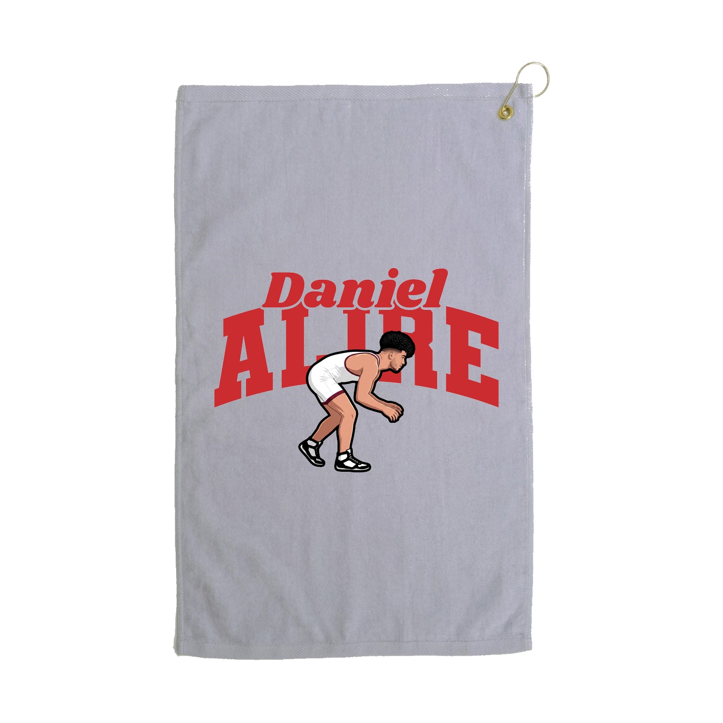 Golf Towel — Signature Arch in Grey