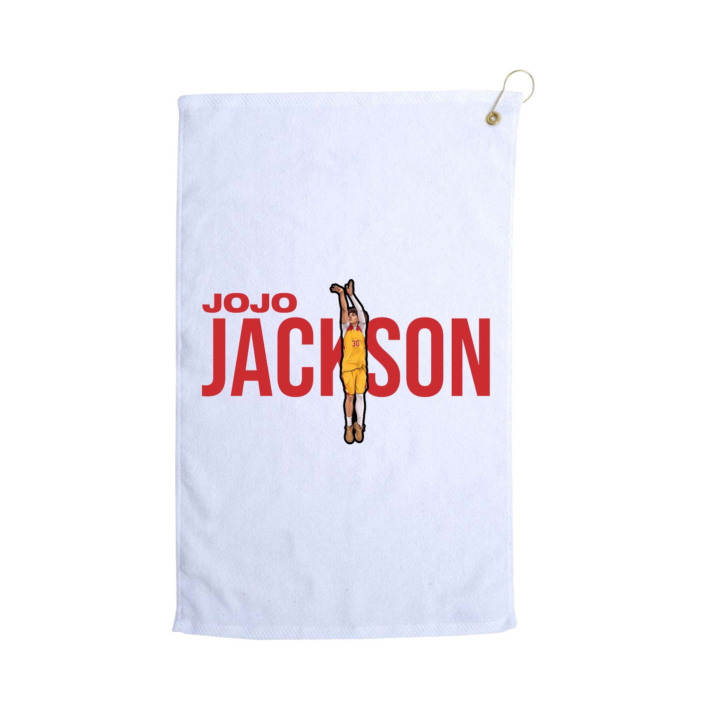 Golf Towel — Player Name in White