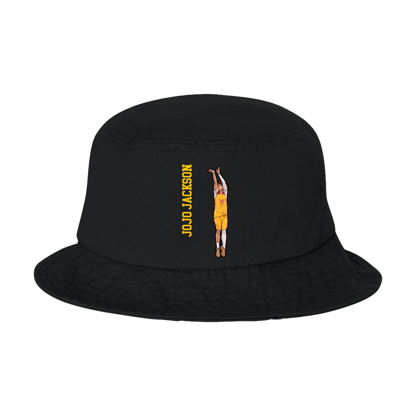 Bucket Cap — Name Vertical in Black