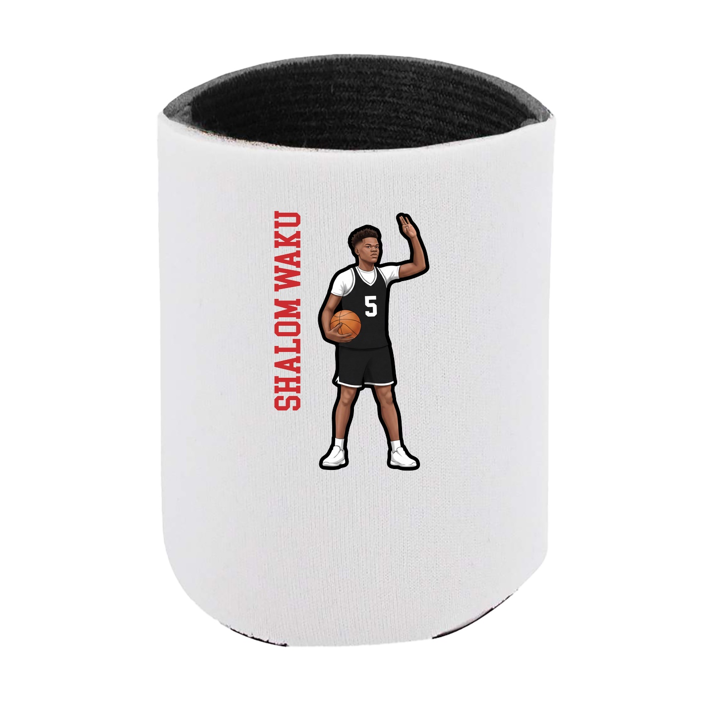 Can Holder — Name Vertical in White