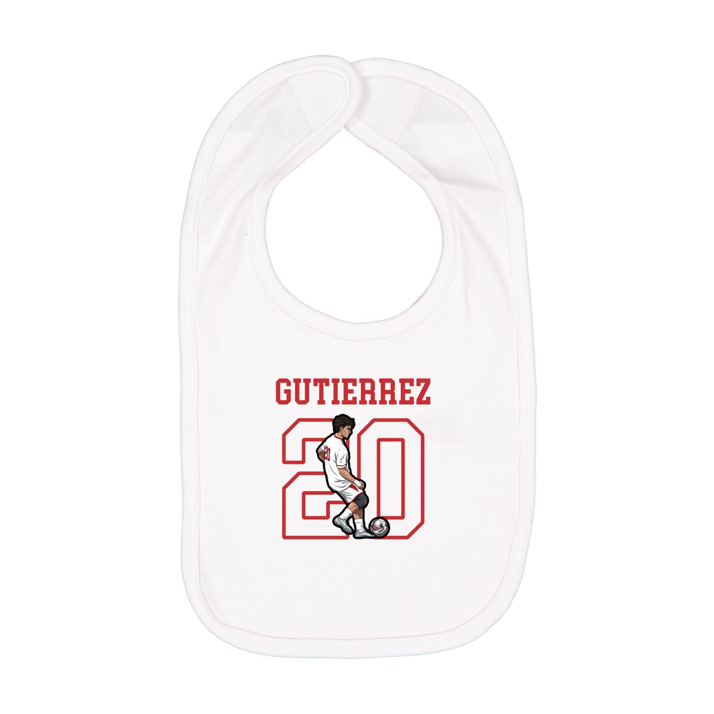 Infant Bib — Shirsey in White