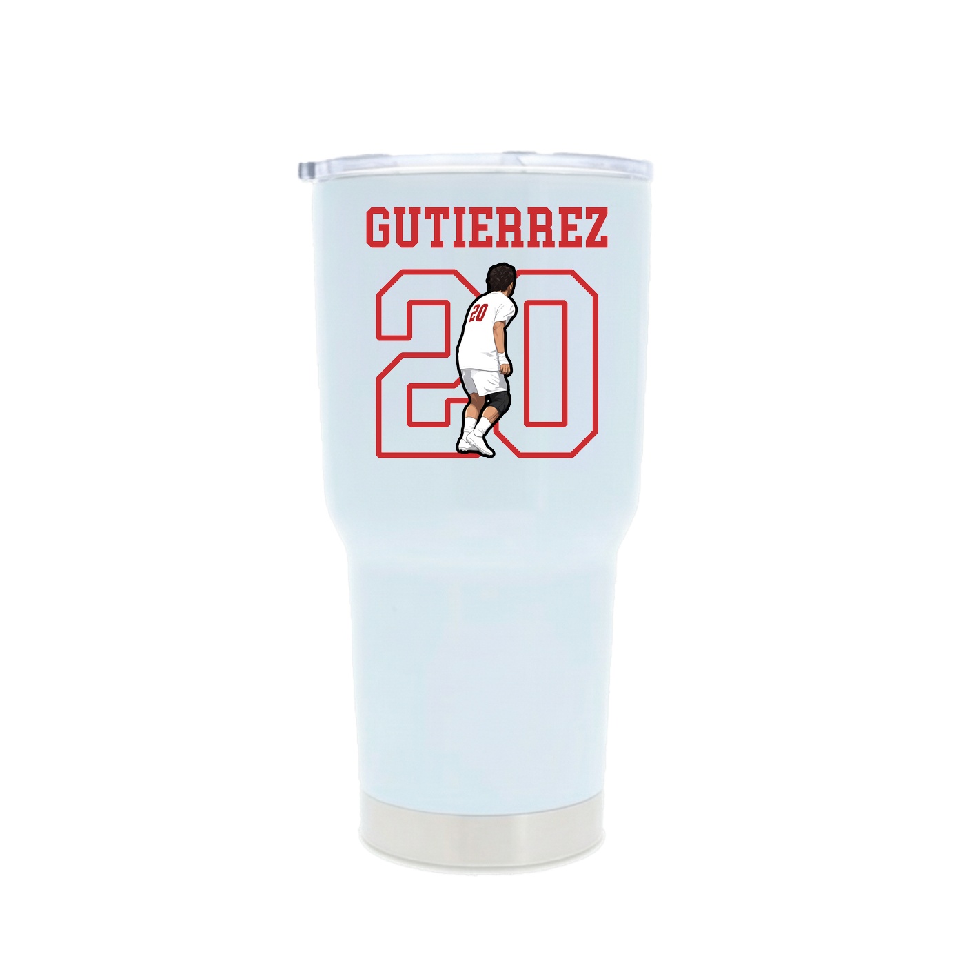 30oz Stainless Steel Tumbler — Shirsey in White
