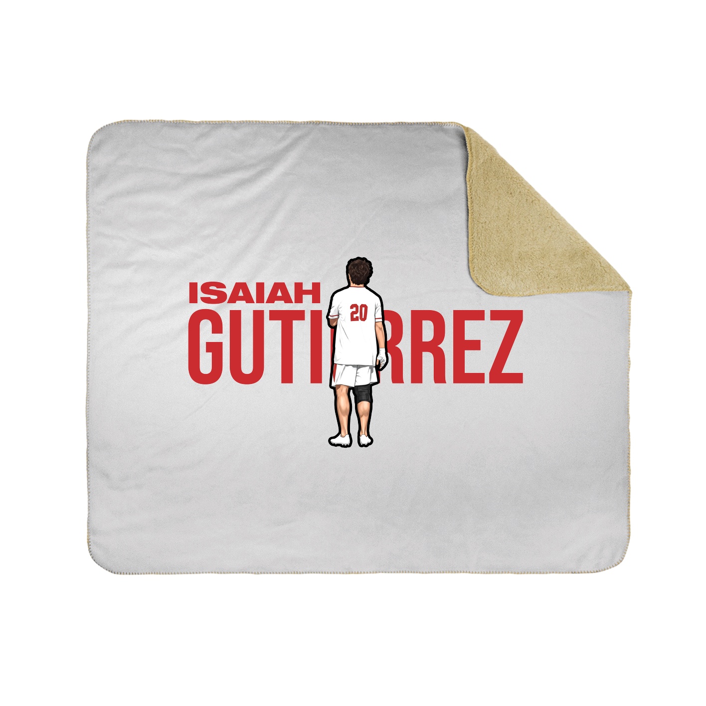 Throw Blanket — Player Name in White