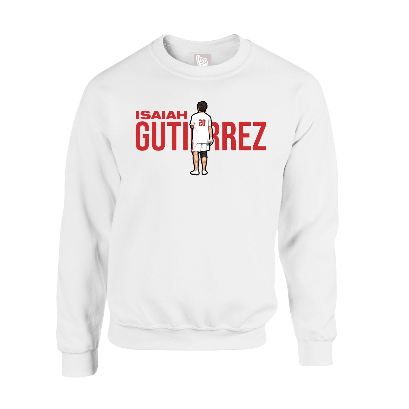 Fleece Crew — Player Name in White