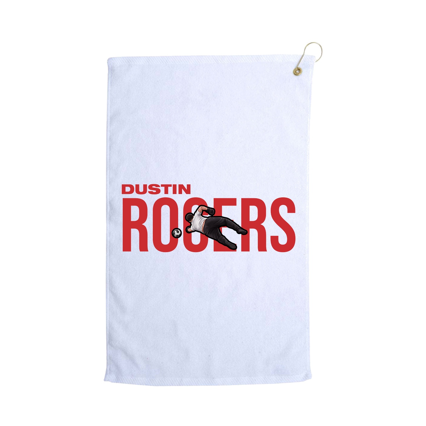 Golf Towel — Player Name in White