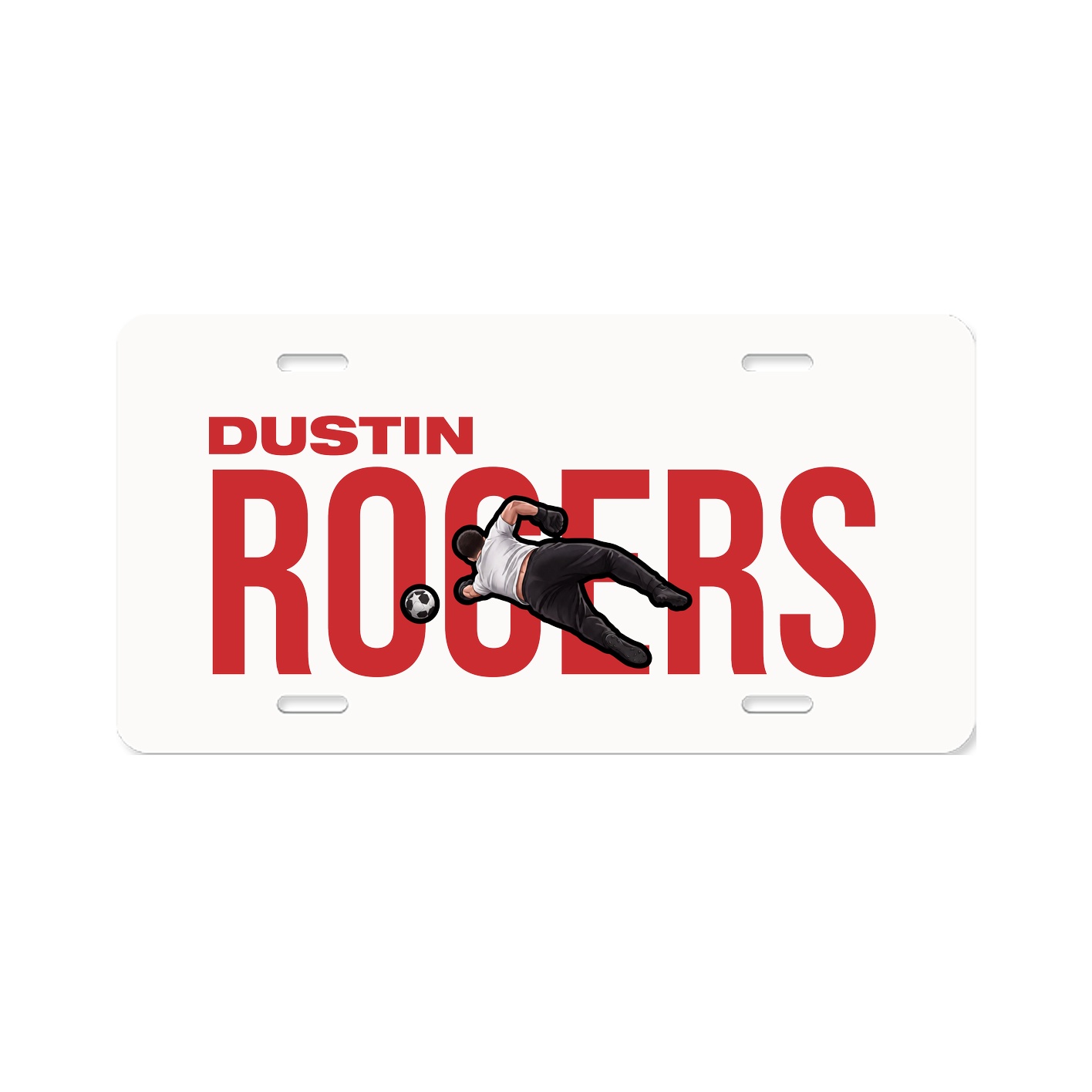 License Plate — Player Name in Classic