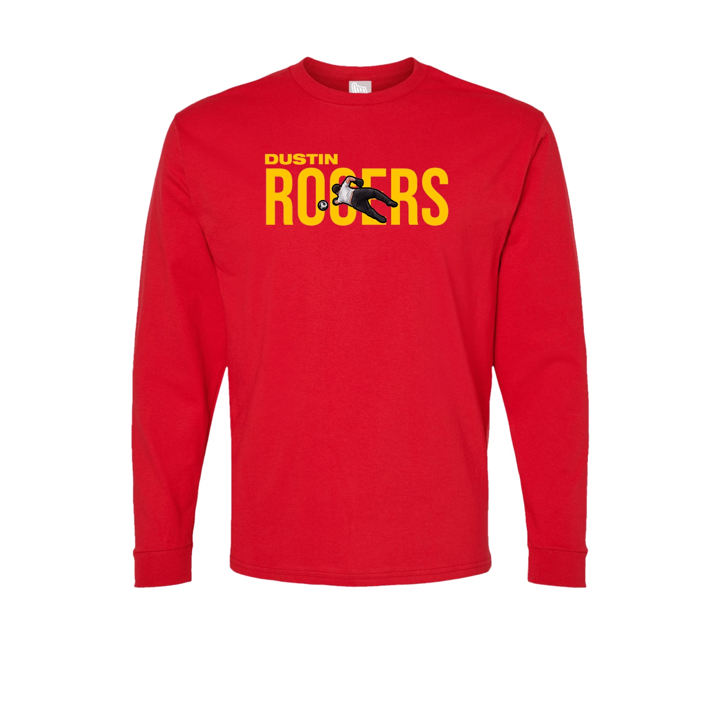 Long Sleeve Tee — Player Name in Red