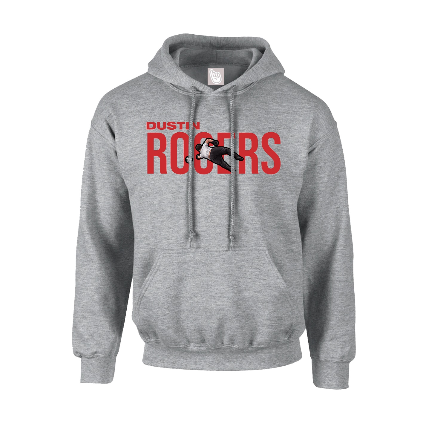 Hoodie — Player Name in Grey