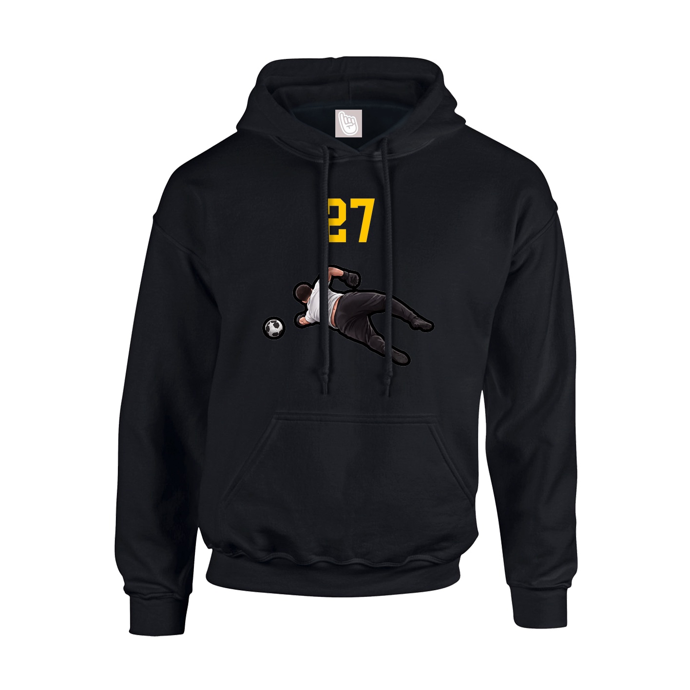 Hoodie — Number Top in Black