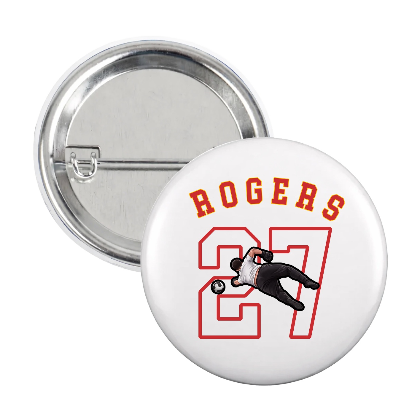 Game Day Button — Shirsey Arch in White
