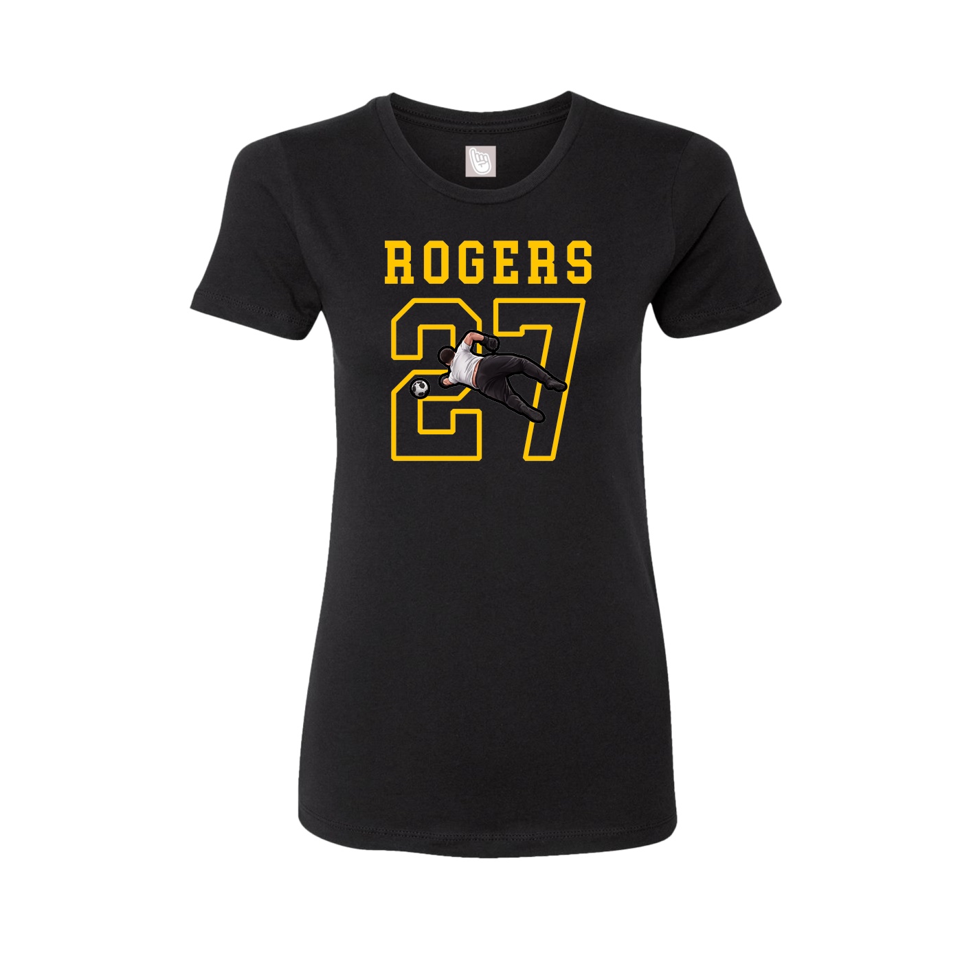Fitted Women's Tee — Shirsey in Black