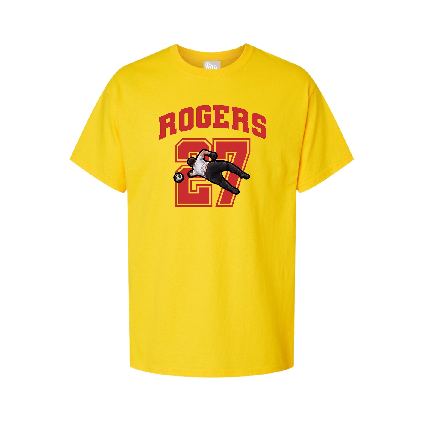 Youth Tee — Number in Gold