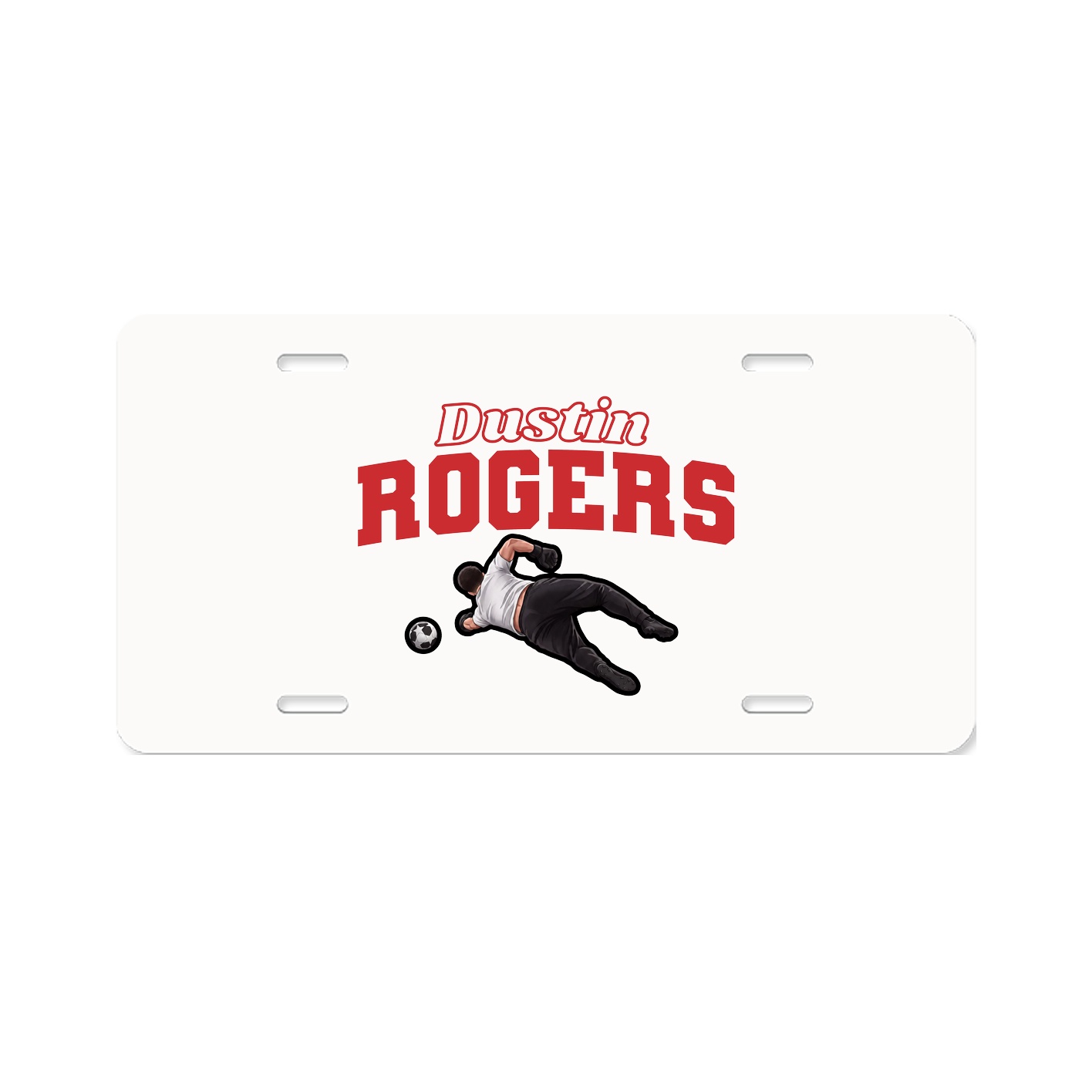 License Plate — Name Arch in Classic
