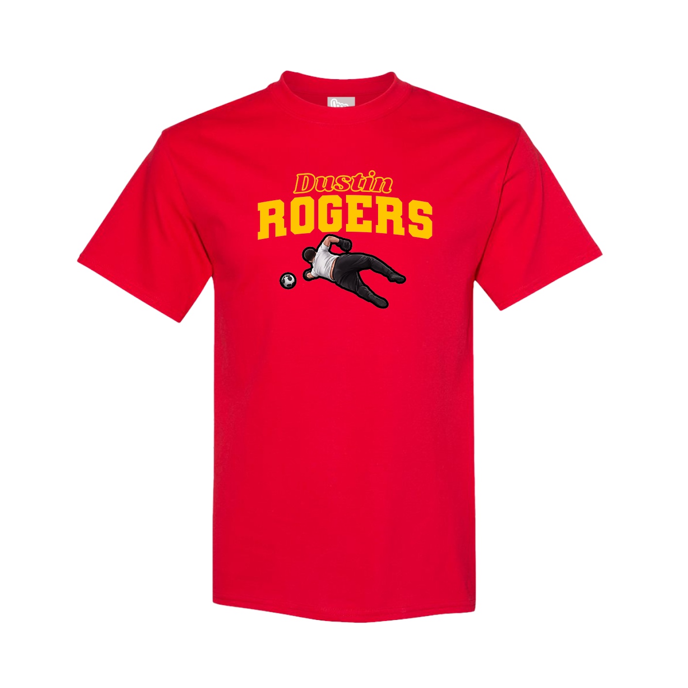 Youth Tee — Name Arch in Red