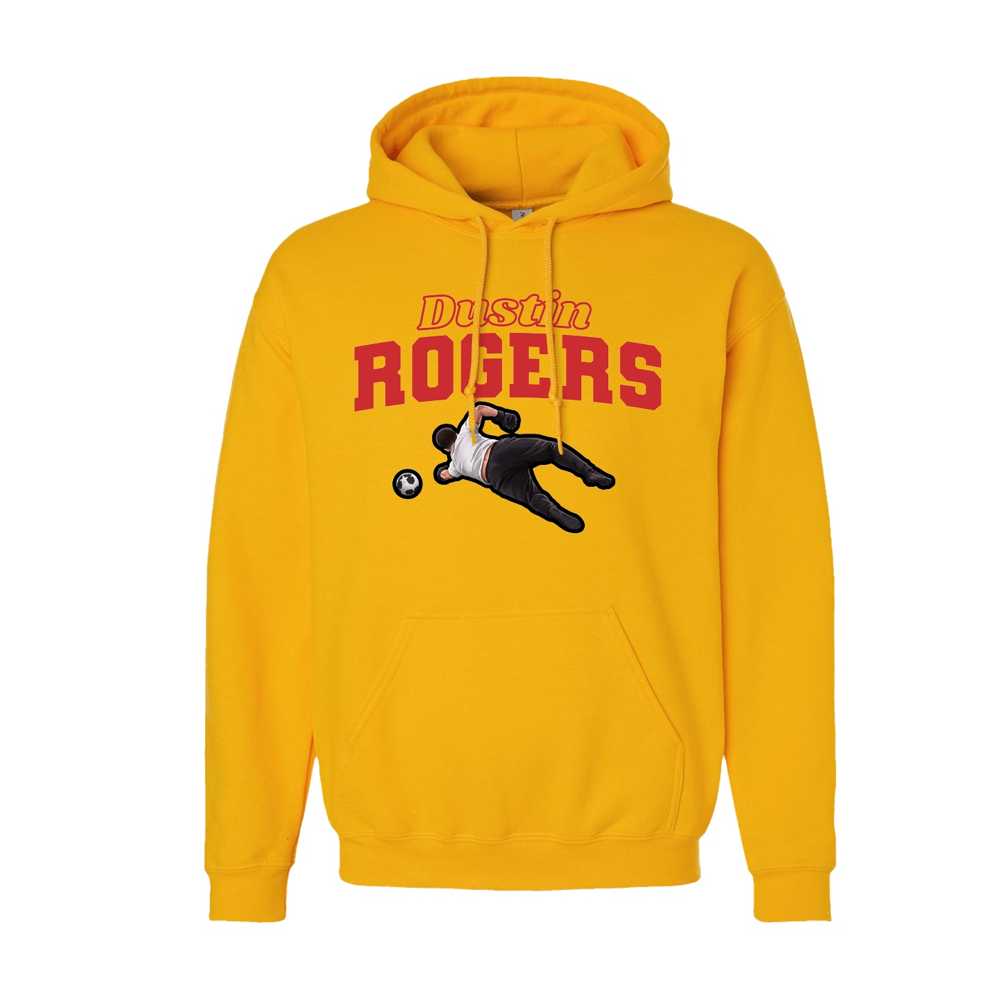 Hoodie — Name Arch in Gold