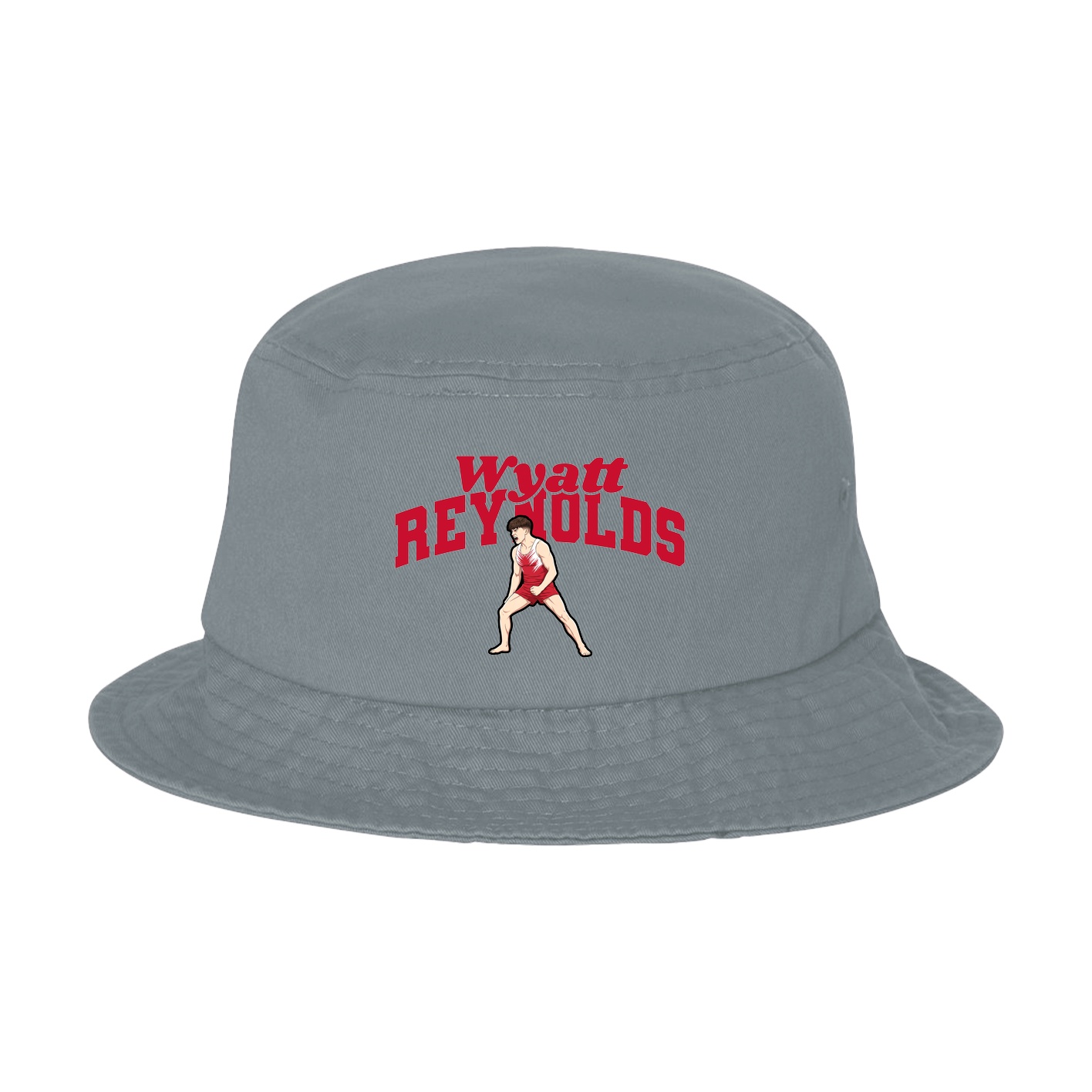 Bucket Cap — Signature Arch in Grey