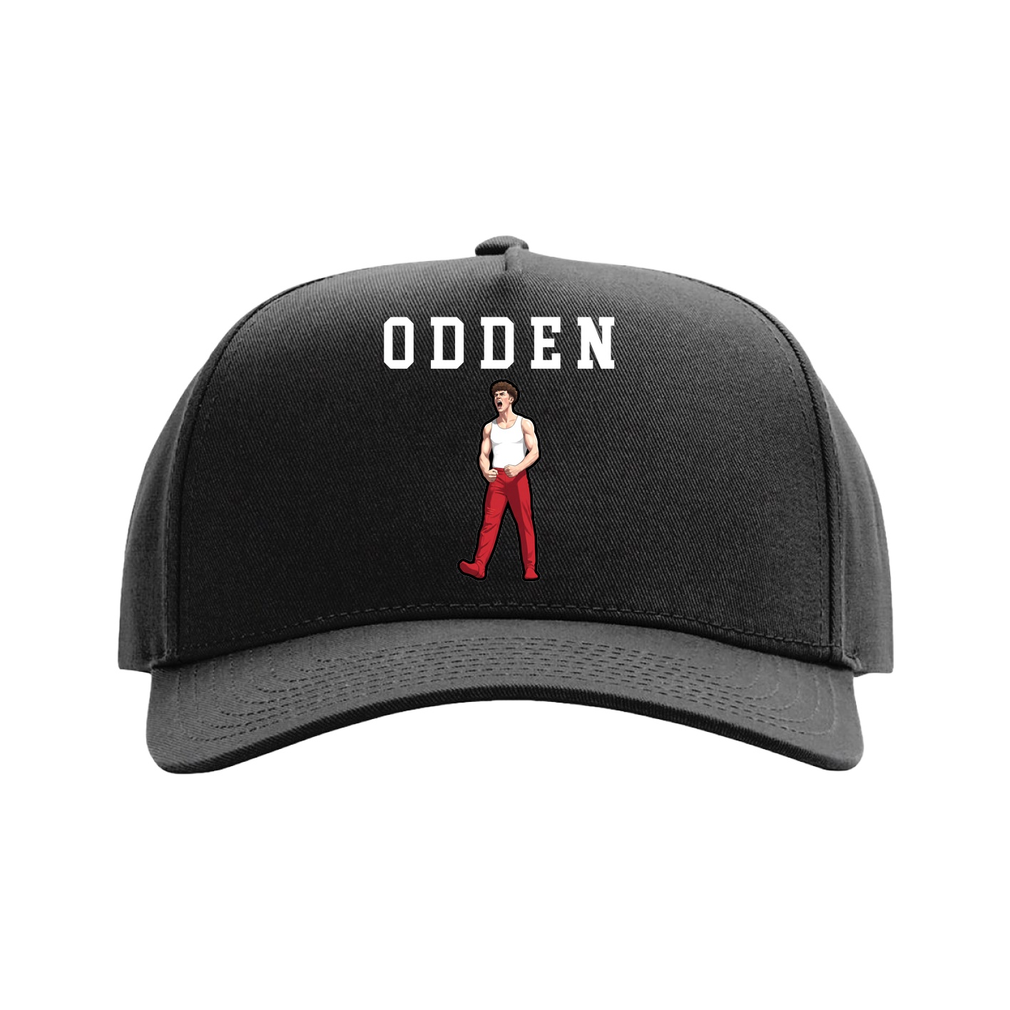 Full Fabric Five-Panel Champ Cap — Shirsey in Black