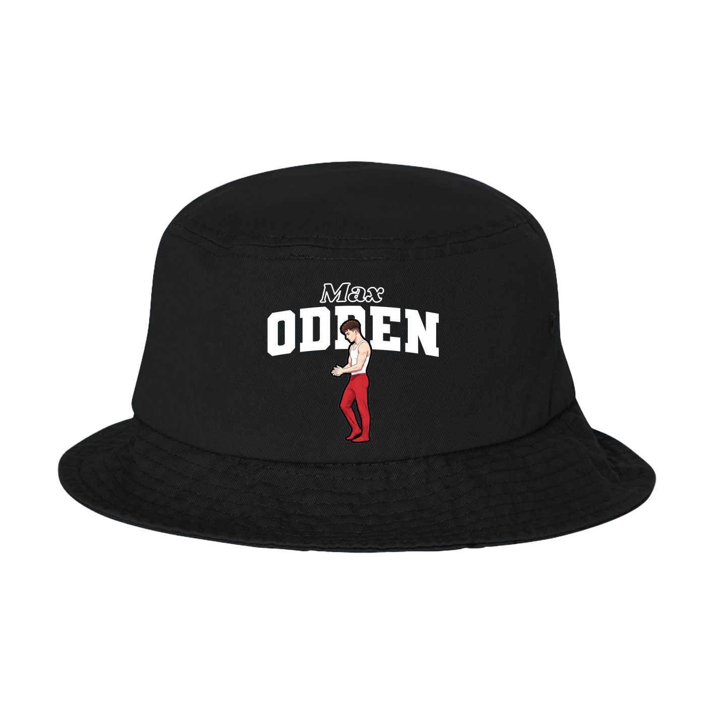 Bucket Cap — Name Arch in Black