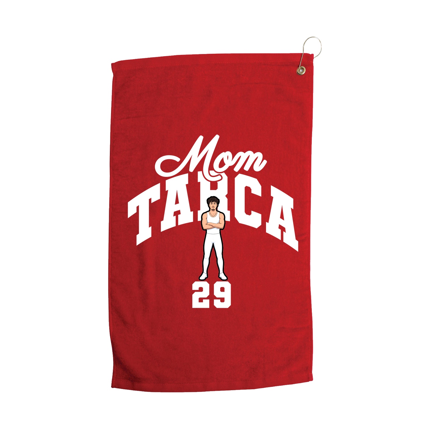 Golf Towel — Mothers Day Arch in Red