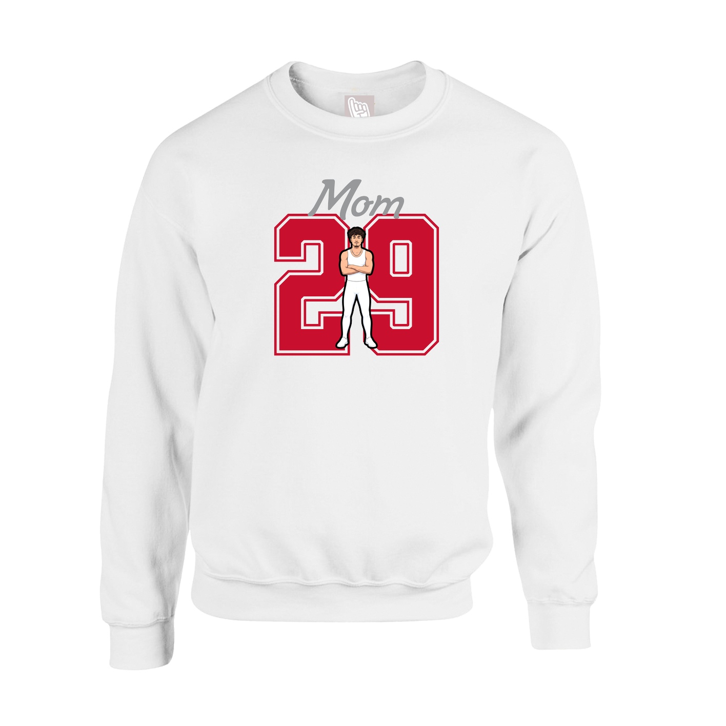 Fleece Crew — Mothers Day Shirsey in White