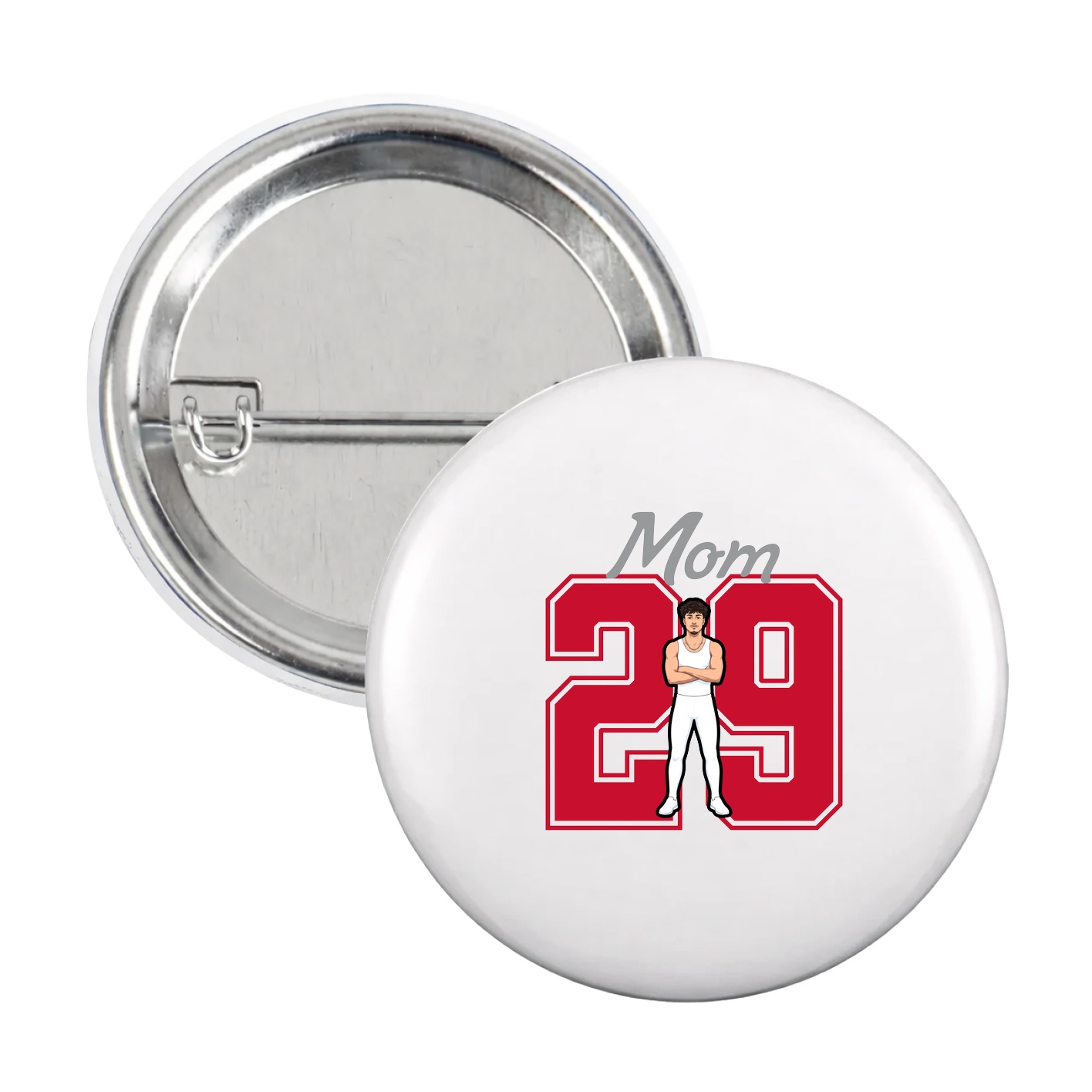 Game Day Button — Mothers Day Shirsey in White