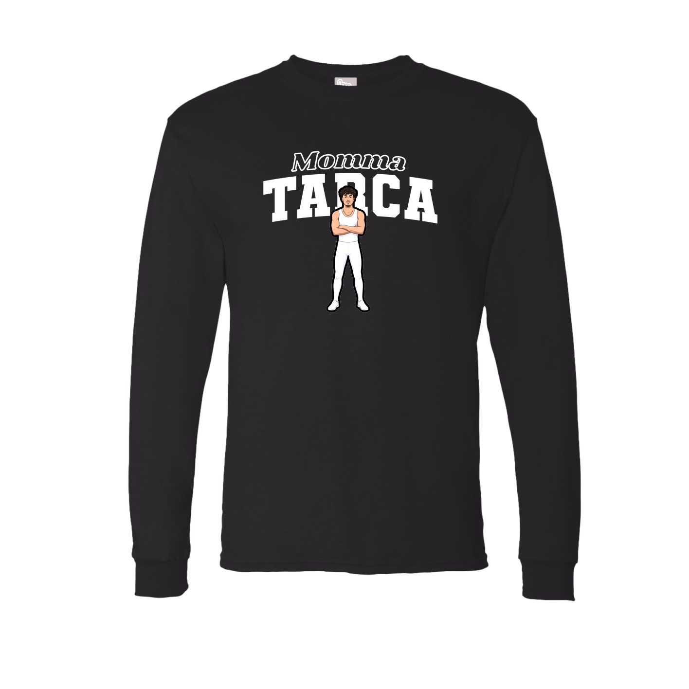 Long Sleeve Tee — Mothers Day Block in Black