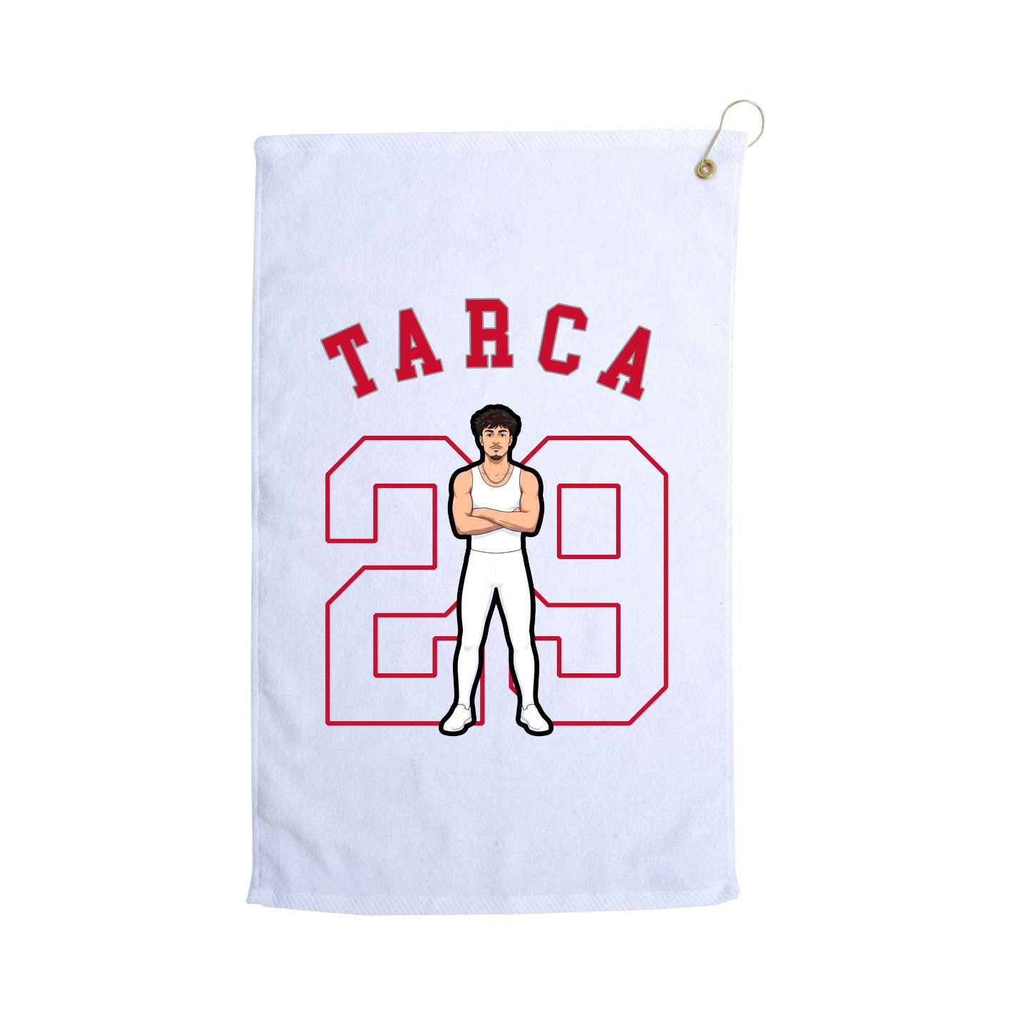 Golf Towel — Shirsey Arch in White