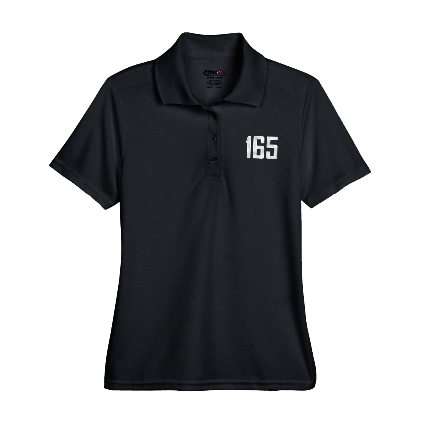 Womens Performance Polo — Front Shirsy in Black