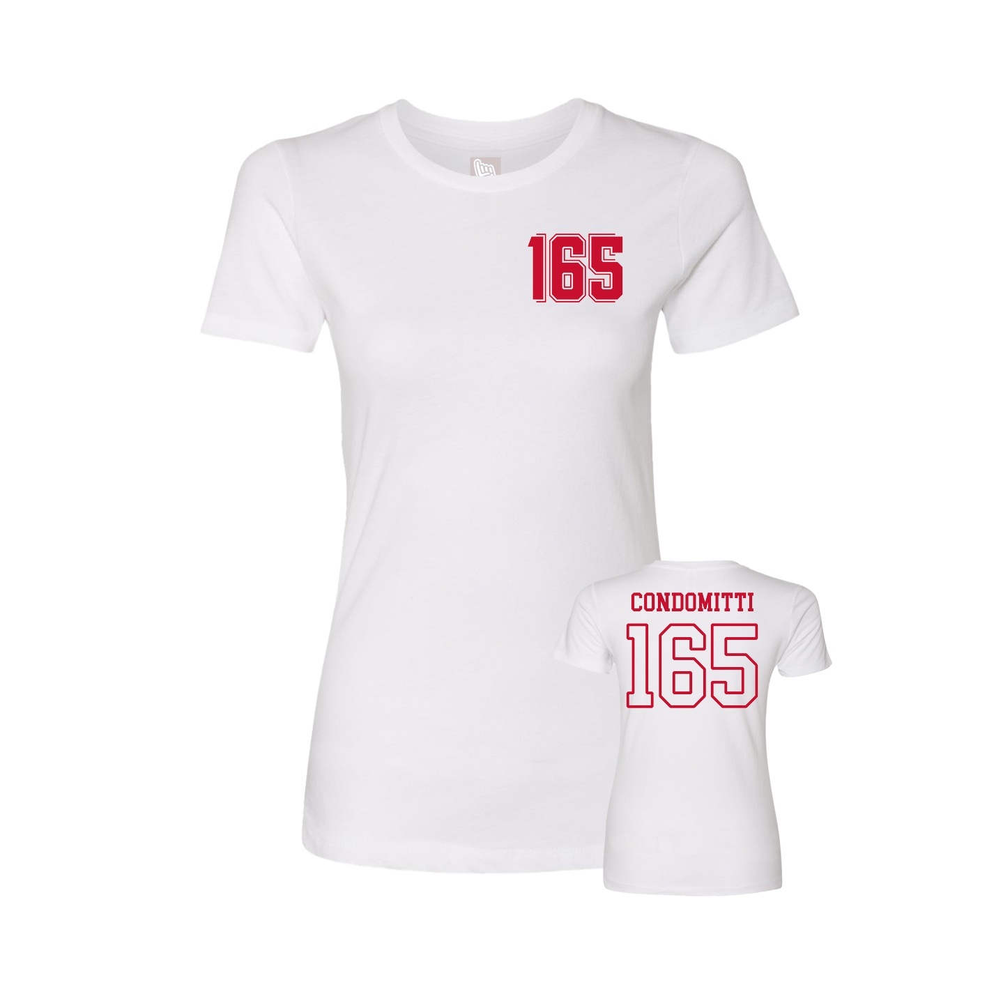 Womens Tee — Chest Back in White