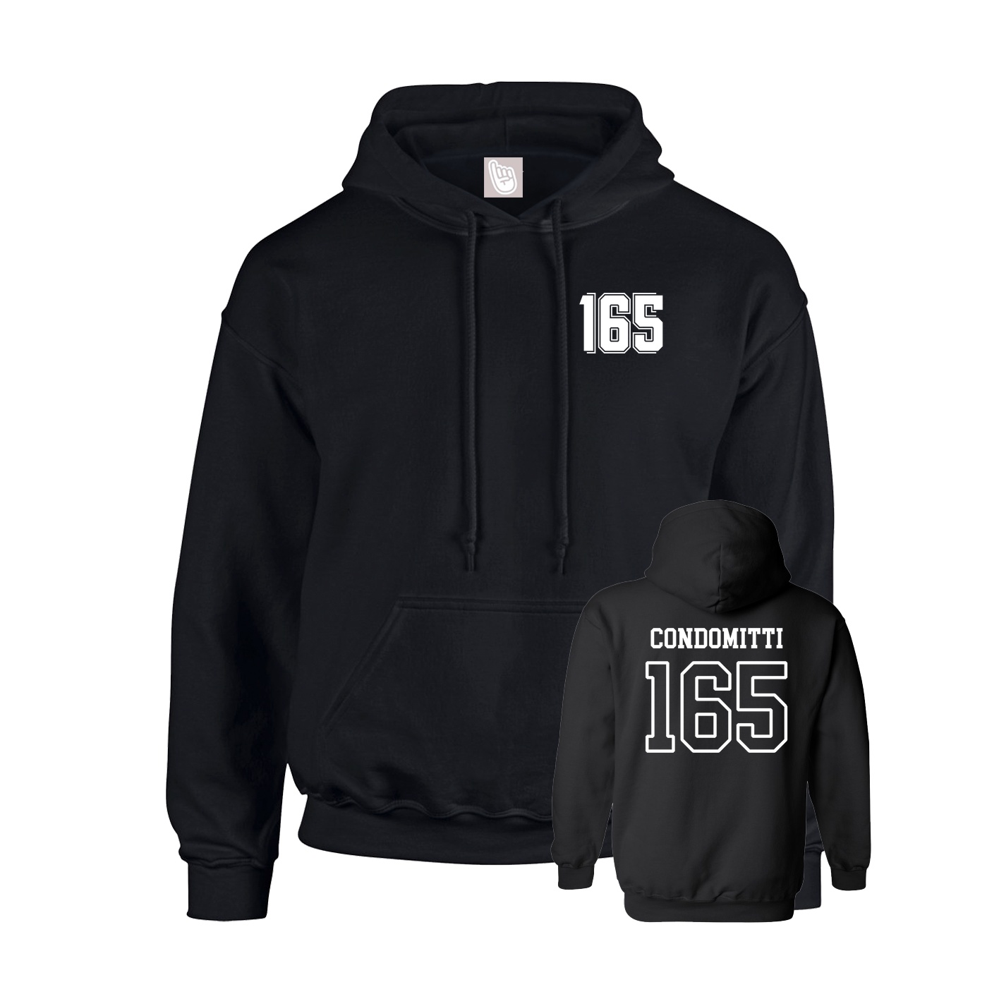 Hoodie — Chest Back in Black