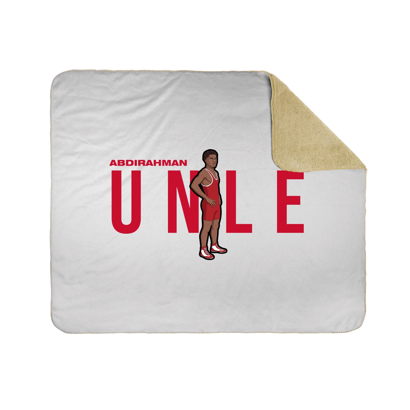 Throw Blanket — Player Name in White