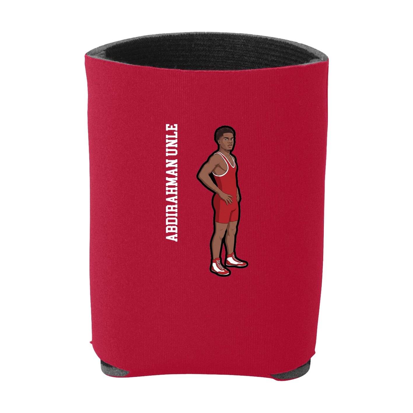 Can Holder — Name Vertical in Red