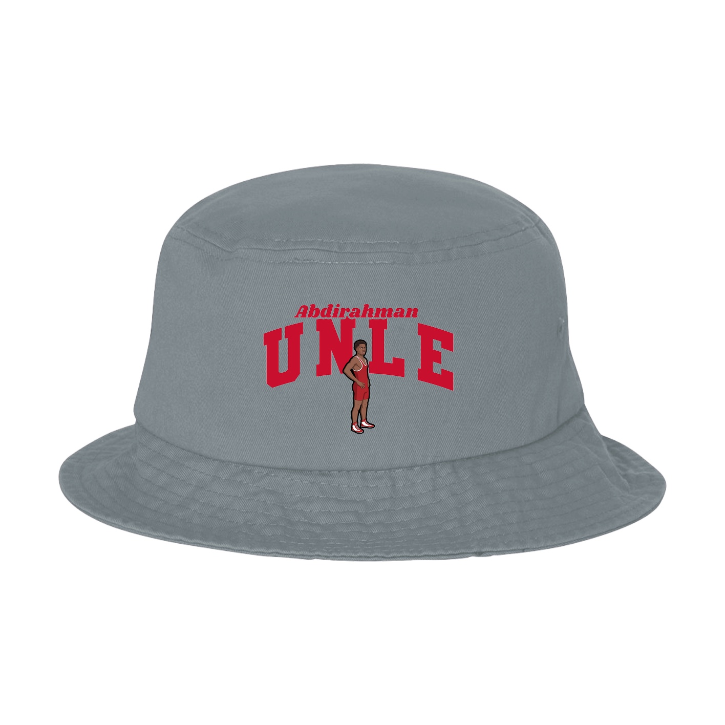 Bucket Cap — Signature Arch in Grey