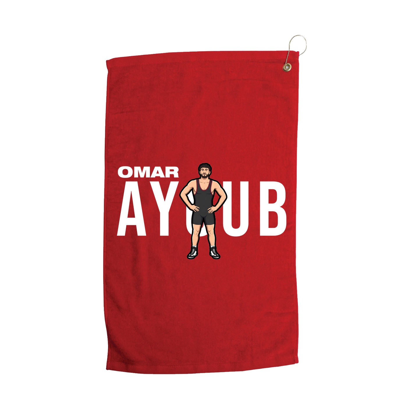 Golf Towel — Player Name in Red