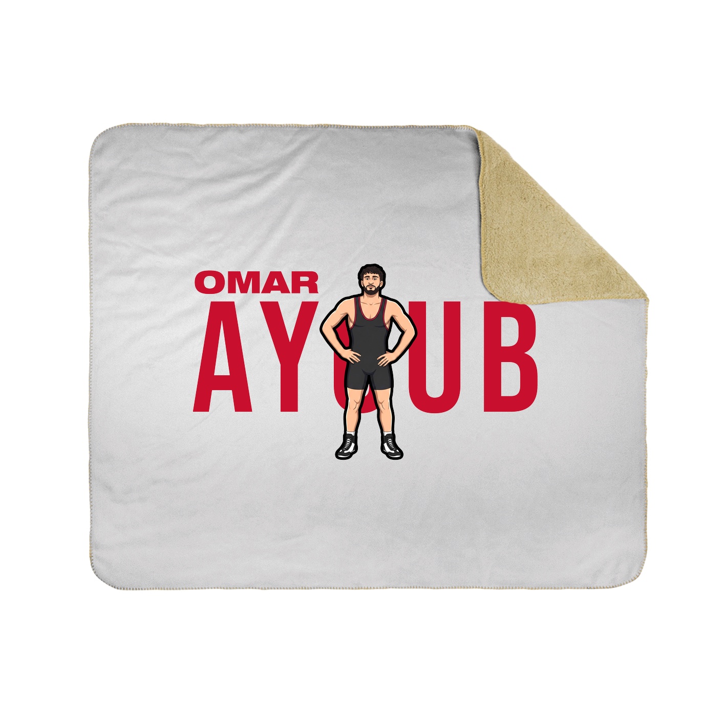 Throw Blanket — Player Name in White