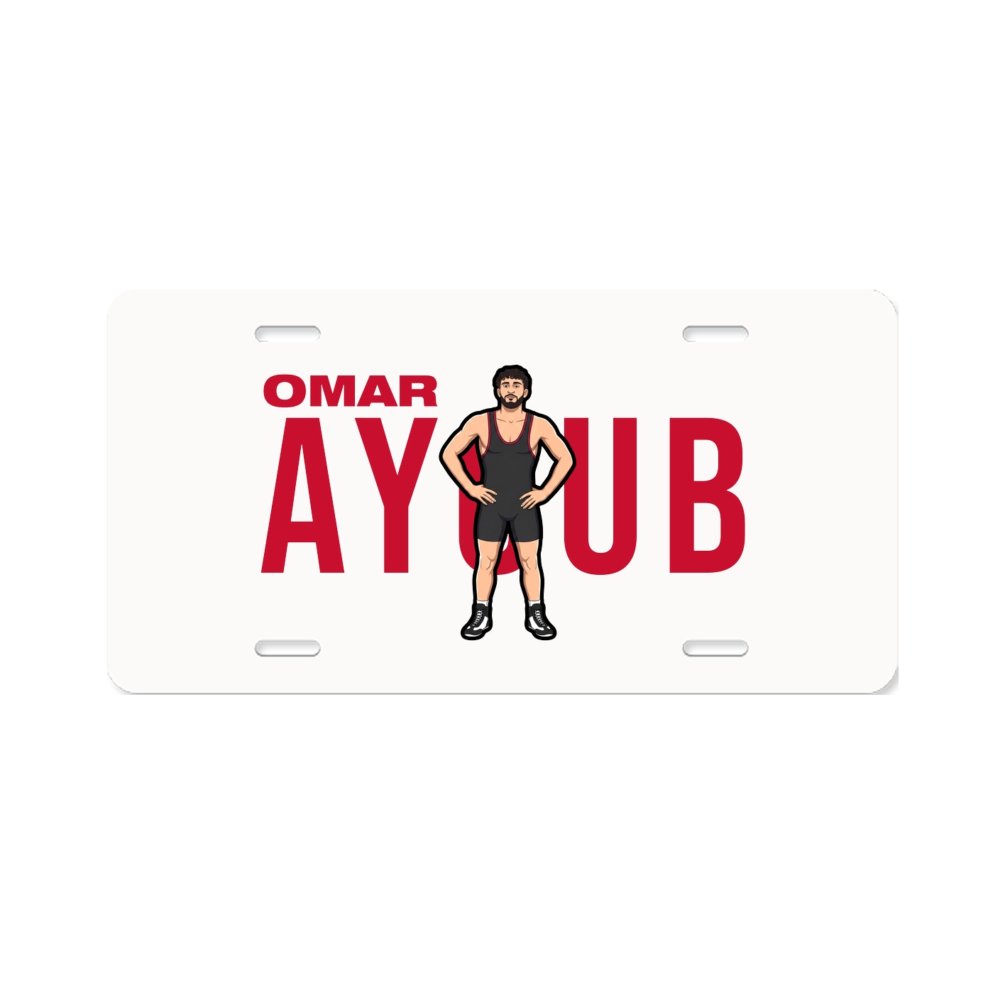 License Plate — Player Name in Classic