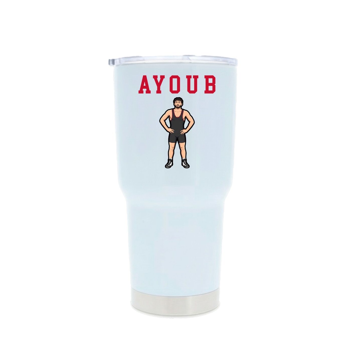 30oz Stainless Steel Tumbler — Shirsey in White