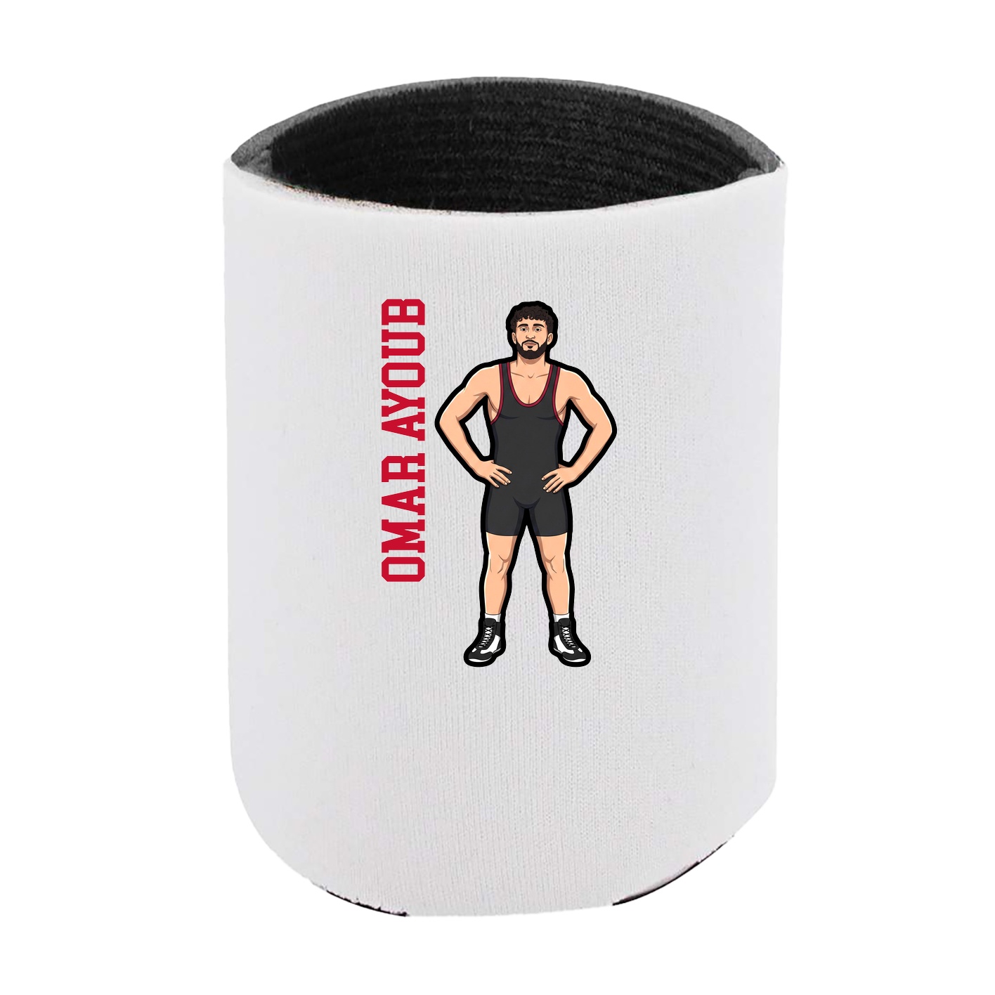 Can Holder — Name Vertical in White