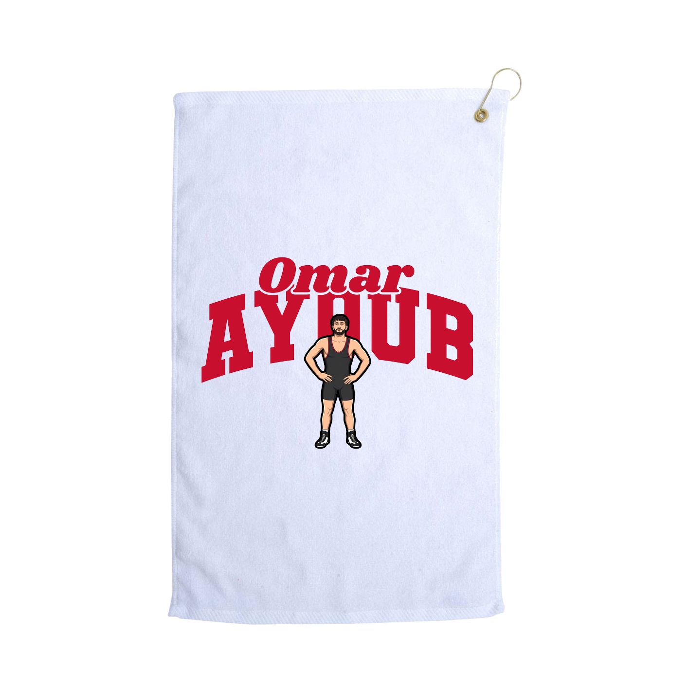 Golf Towel — Signature Arch in White