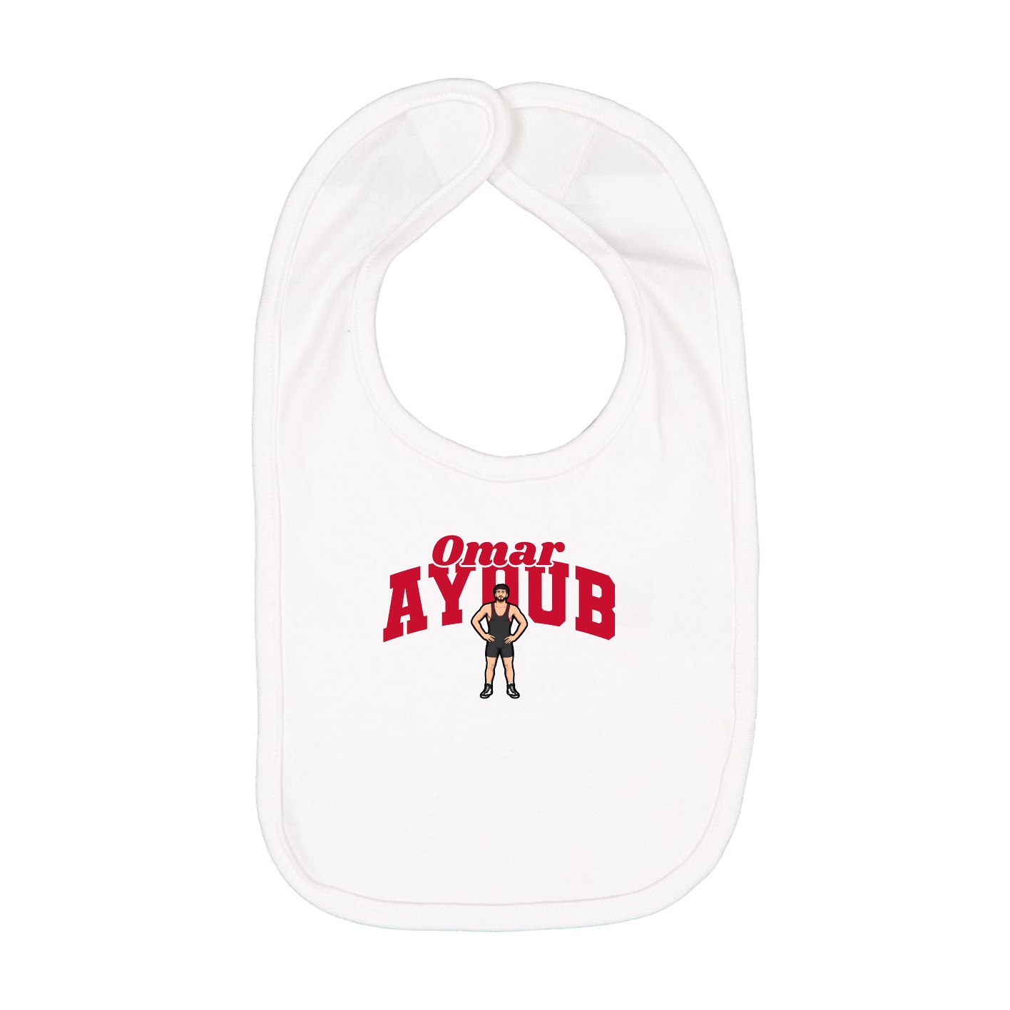 Infant Bib — Signature Arch in White