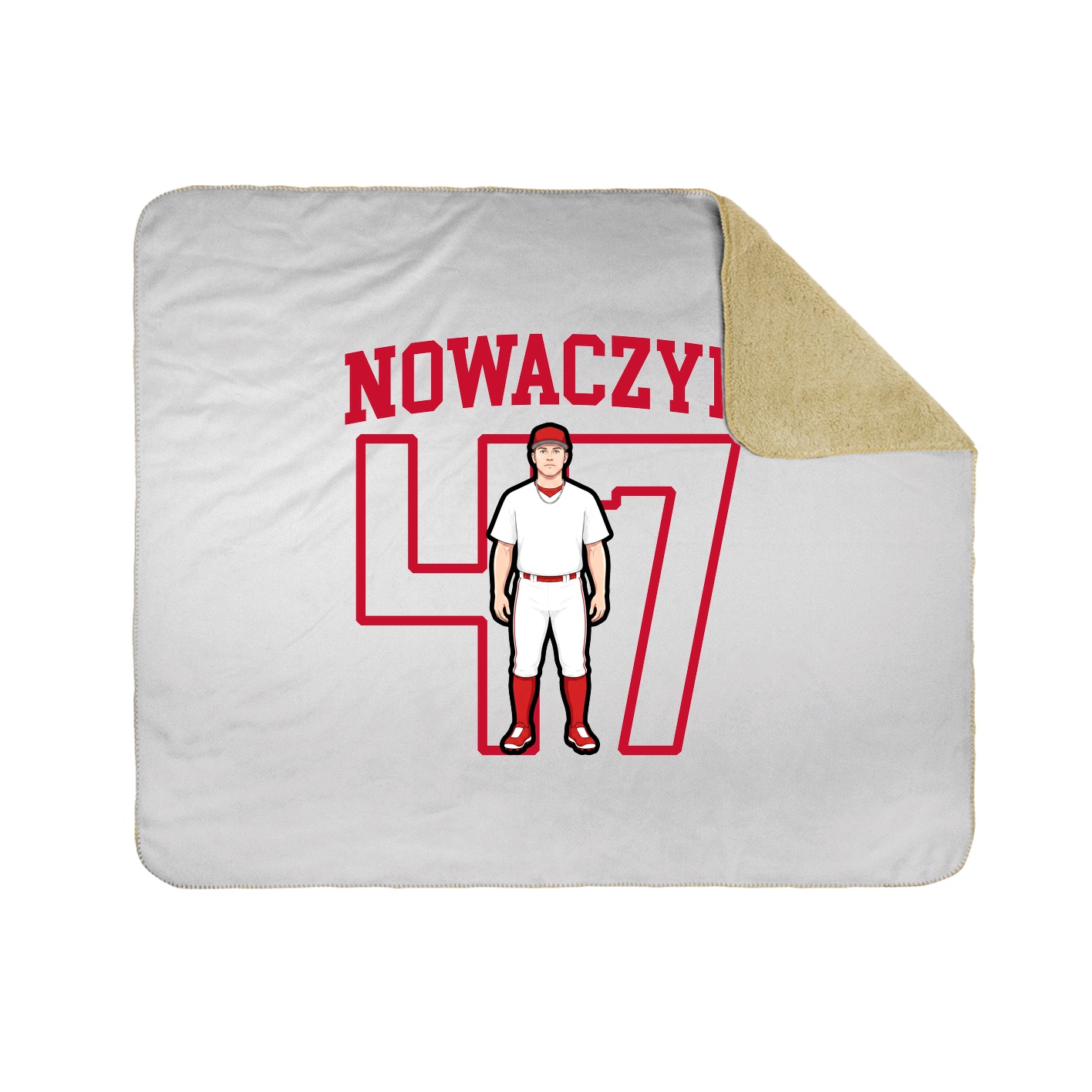Throw Blanket — Shirsey in White