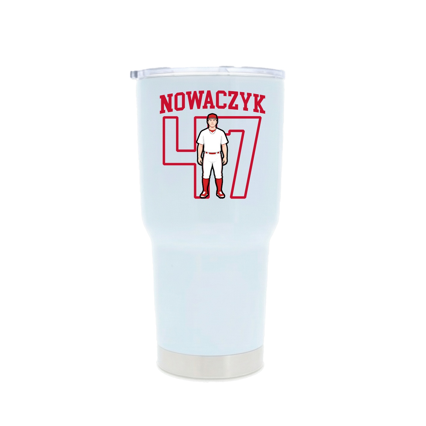 30oz Stainless Steel Tumbler — Shirsey in White