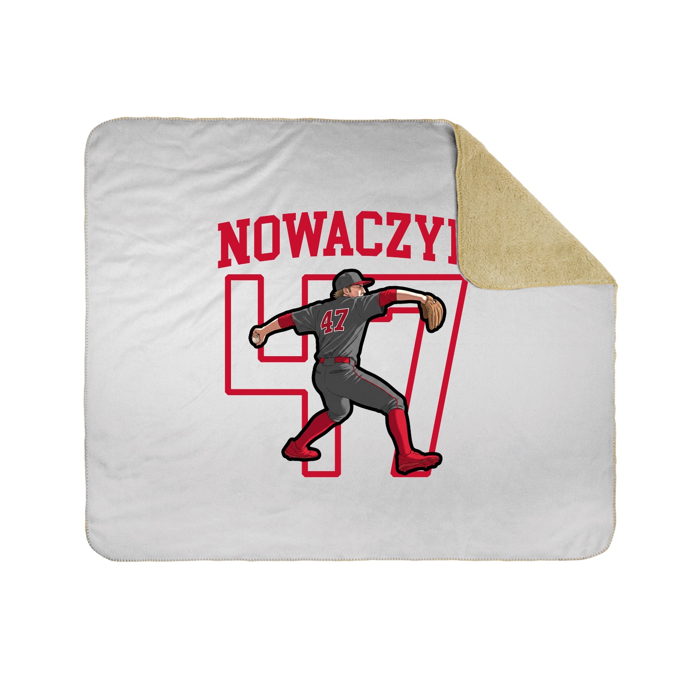50x60 Sherpa Lined Throw Blanket